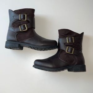 Rachel Shoes Brown zip up boots